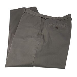 Haggar Men's Flat Front Casual Chino Pants, Size 42 x 29